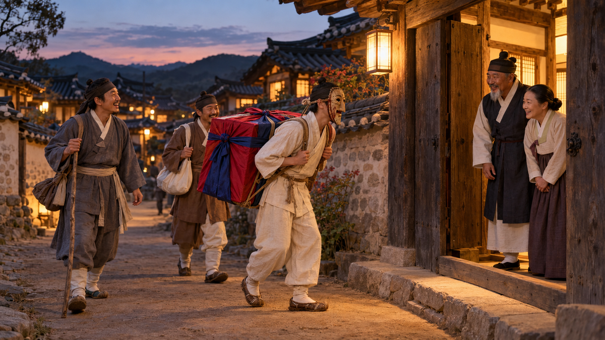 Wedding ceremony in Joseon era