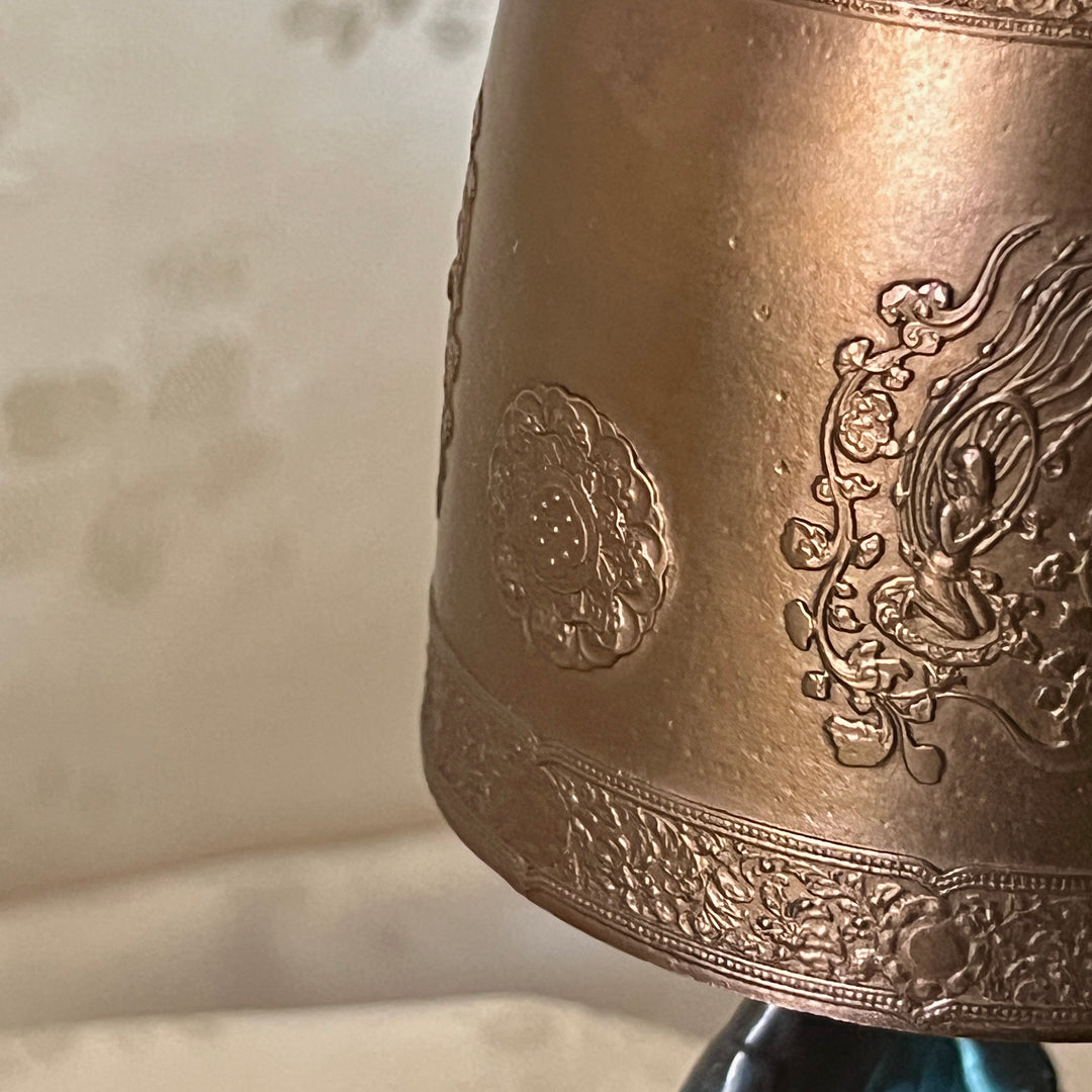 Bronze Bell on Crescent Moon Stand: Cheongwol Bell, Sacred Bell of King Seongdeok Motif
