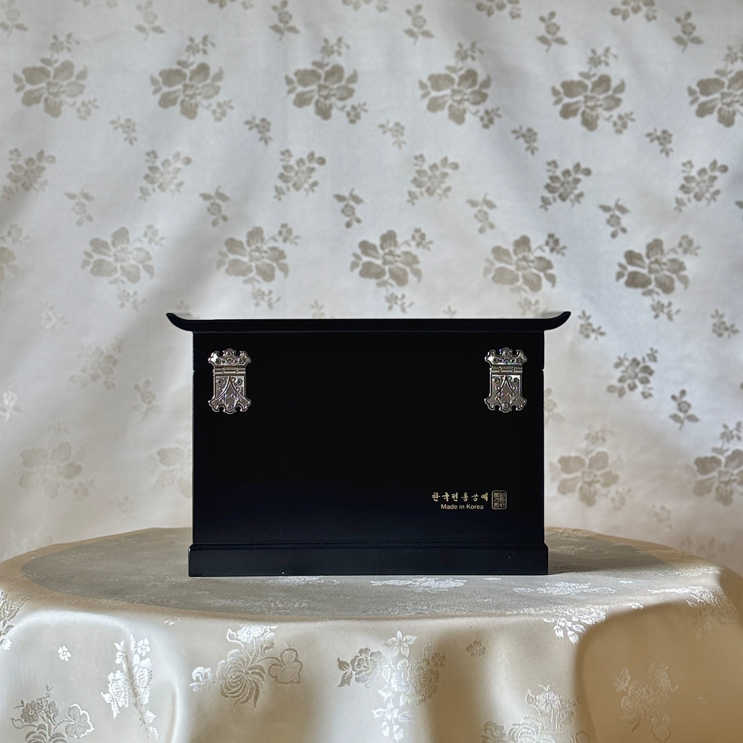 Mother-of-Pearl Jewelry Chest: Butterfly and Peony Motif, Scholar’s Style