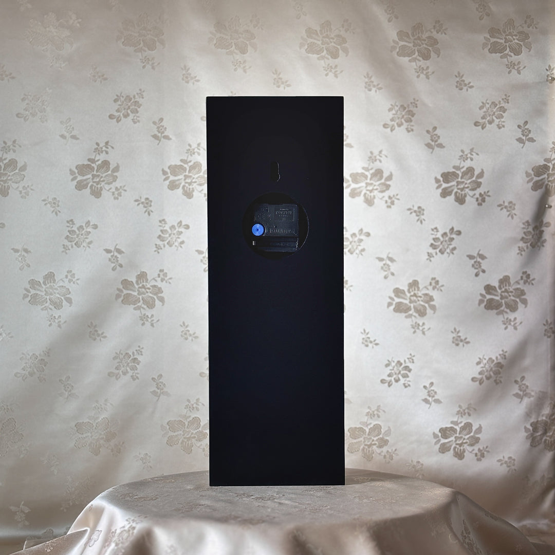 Mother-of-Pearl Wall Clock: Crane and Pine Motif with Moon