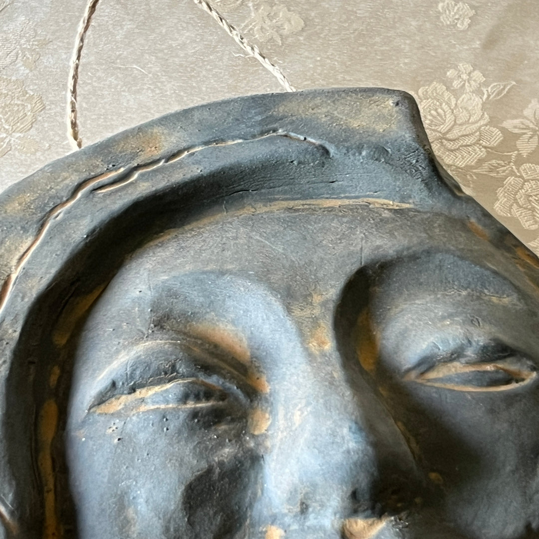 Silla Earthenware Roof-End Tile (Sumaksae): Smiling Human Face Motif