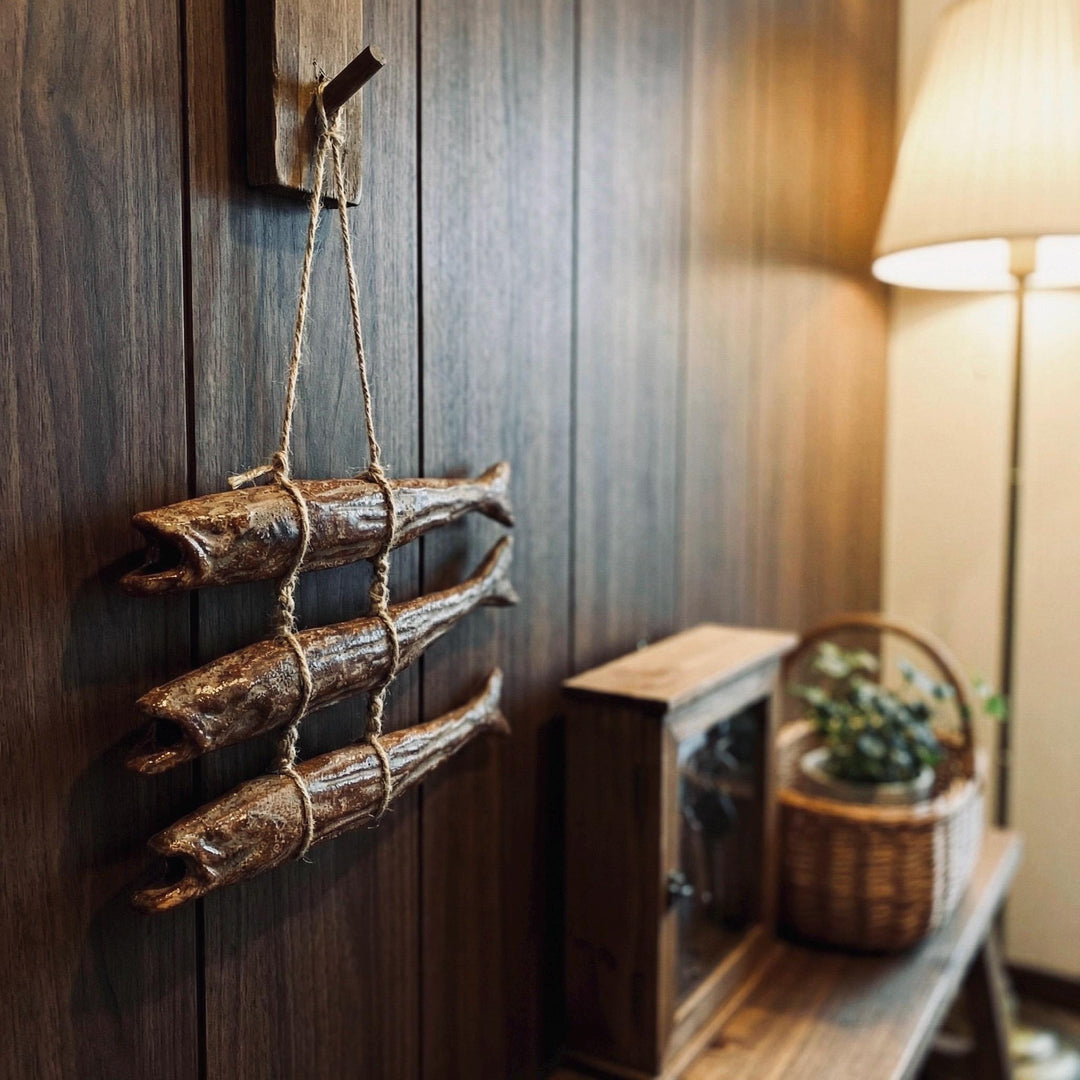 Ceramic Bugeo (Dried Pollock) Wall Hanging: Traditional Symbol of Prosperity