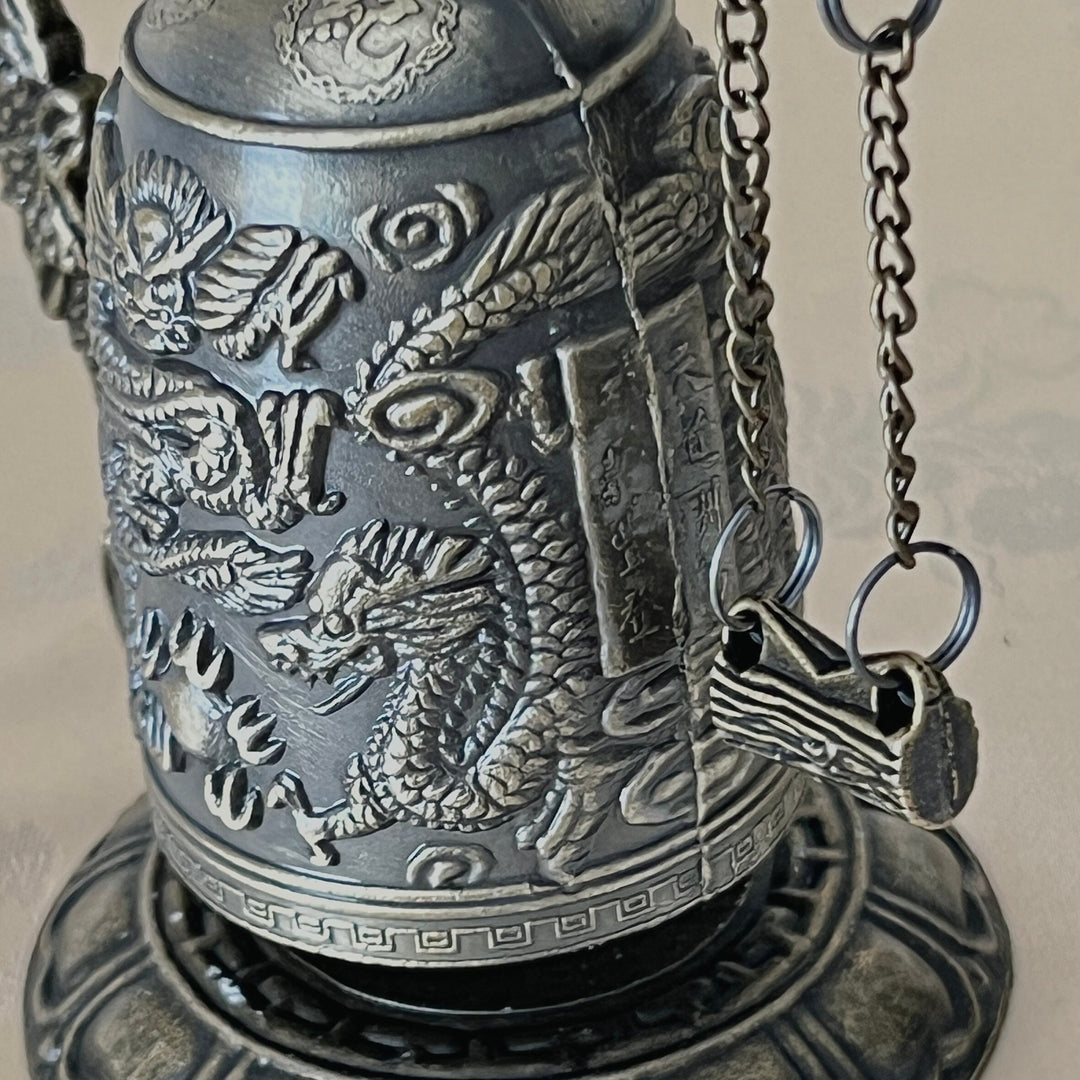 Miniature of Bronze Brass Dragon Buddha Temple Bell for Decoration