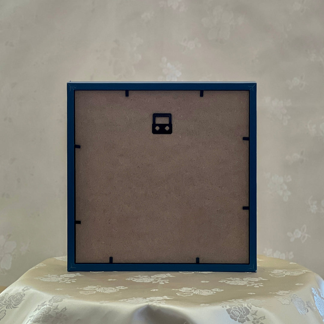 Embroidered Double Crane Motif in Frame