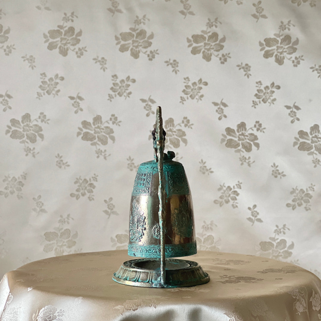 Miniature Light Brass Bell: Inspired by the Bell of King Seongdeok, Medium-Scale