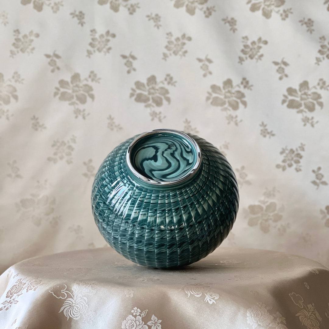 Celadon Vase (Ho): Yeollimun Mixed-Clay Technique by Master Artisan