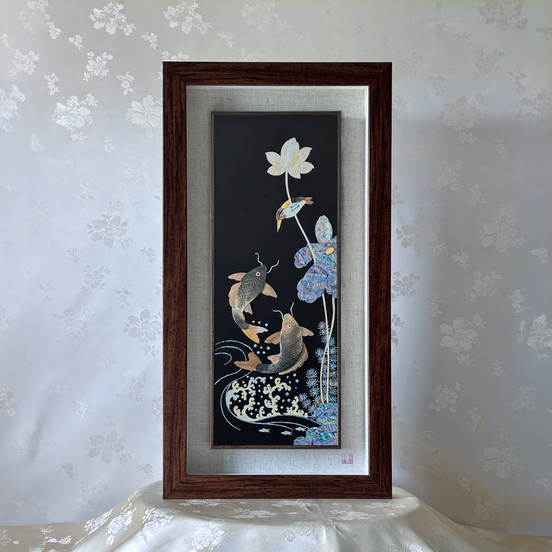 Korean Mother-of-Pearl Wall Art Set: Harmony in Natural Shell Form