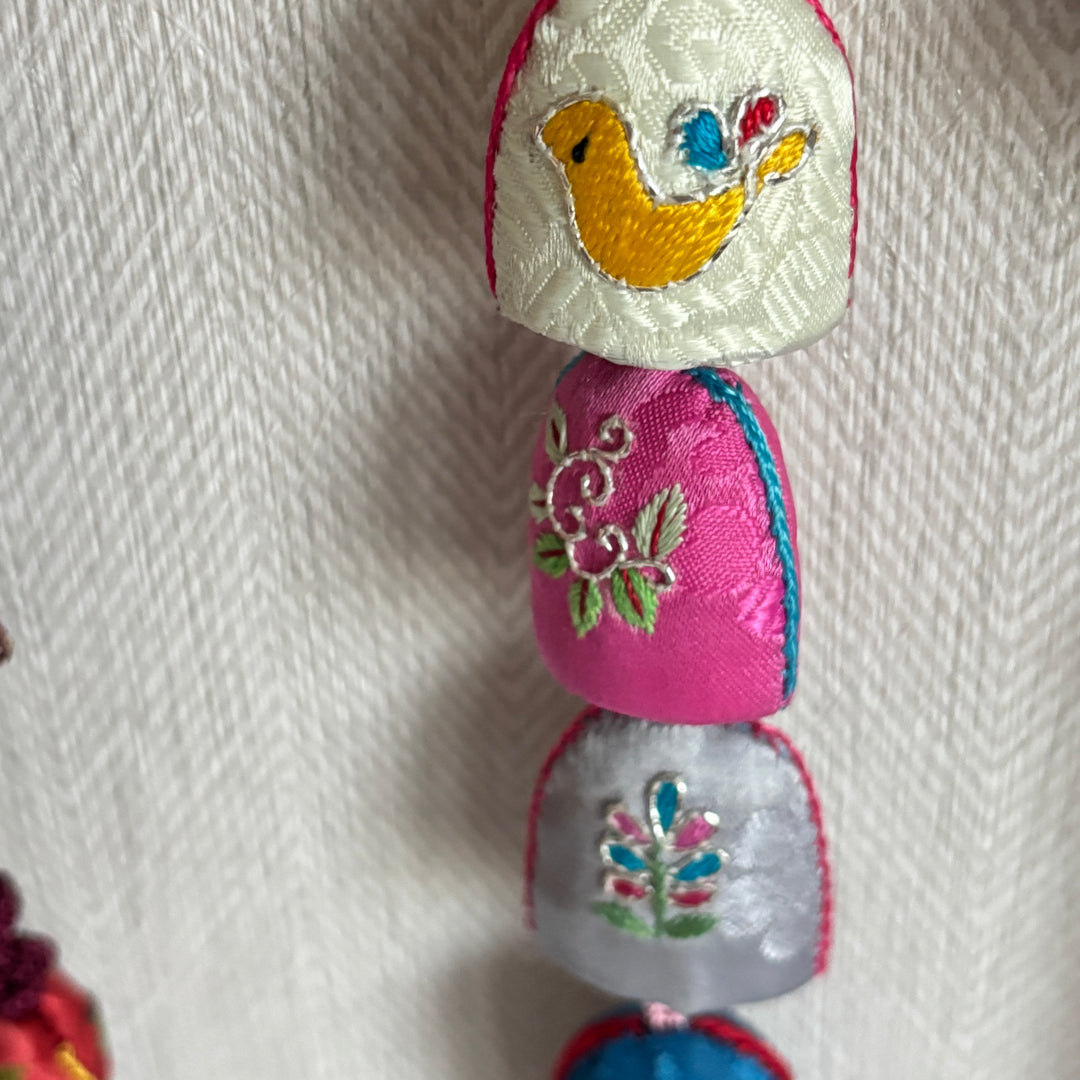 Gombangdae Wall Hanging: Curated Norigae Ornament Display