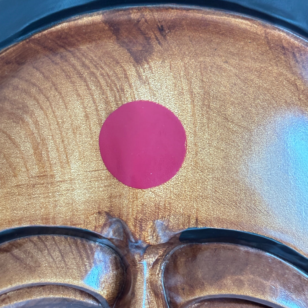 Wooden Hahoe Mask Set: Grand-Scale Nobleman and Bu-Ne Character for Wall Decor