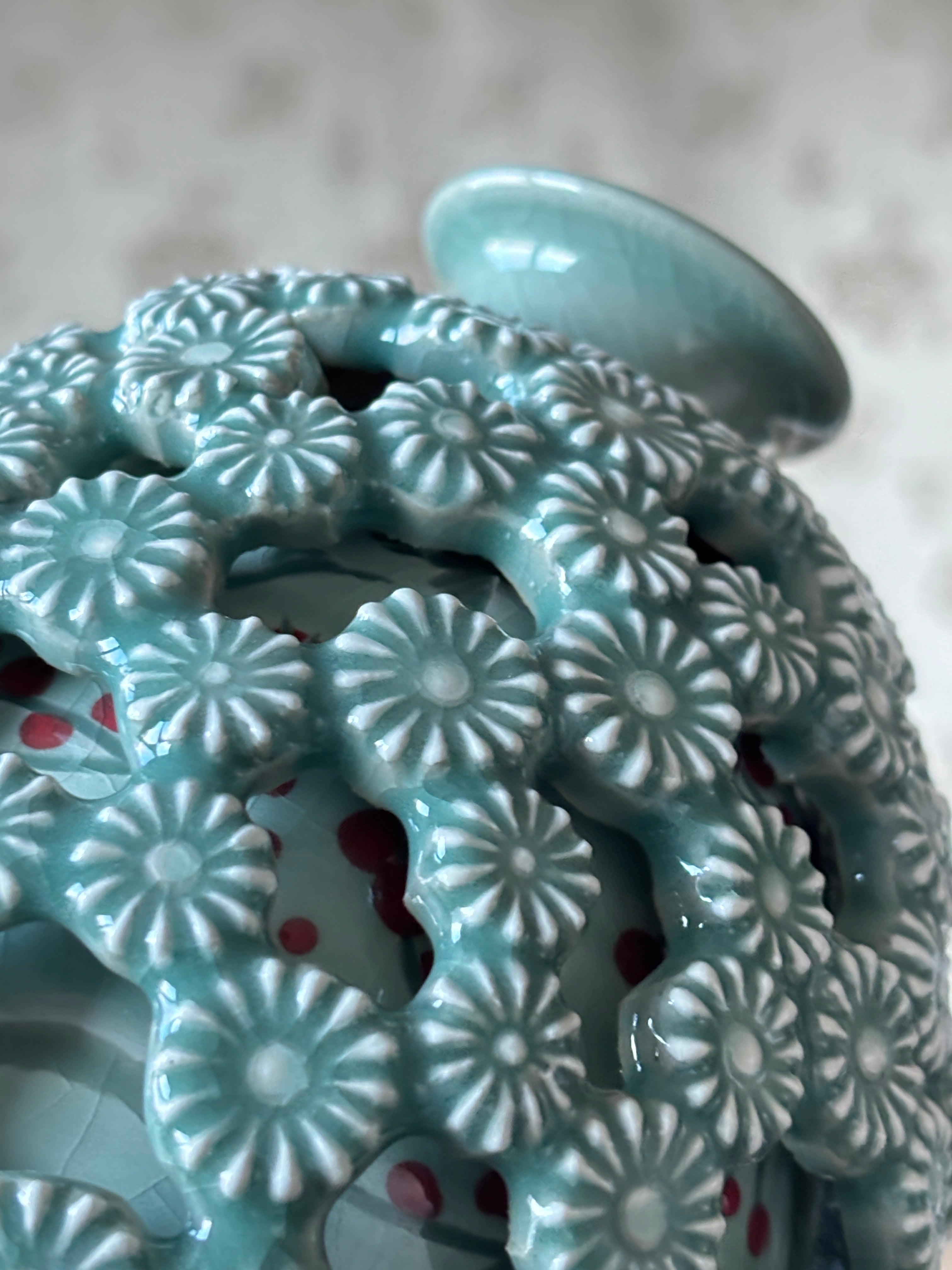 Korean art celadon vase