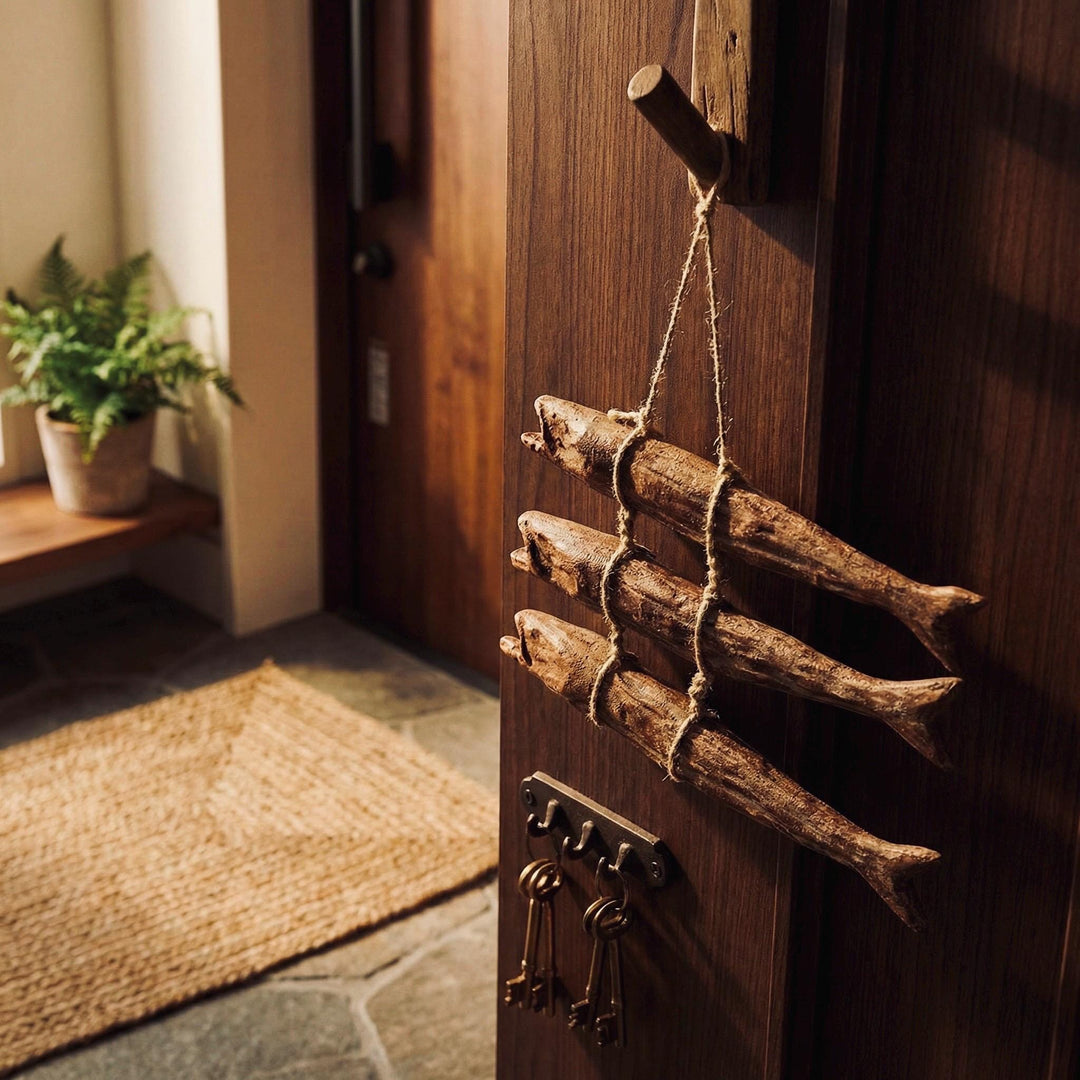 Ceramic Bugeo (Dried Pollock) Wall Hanging: Traditional Symbol of Prosperity