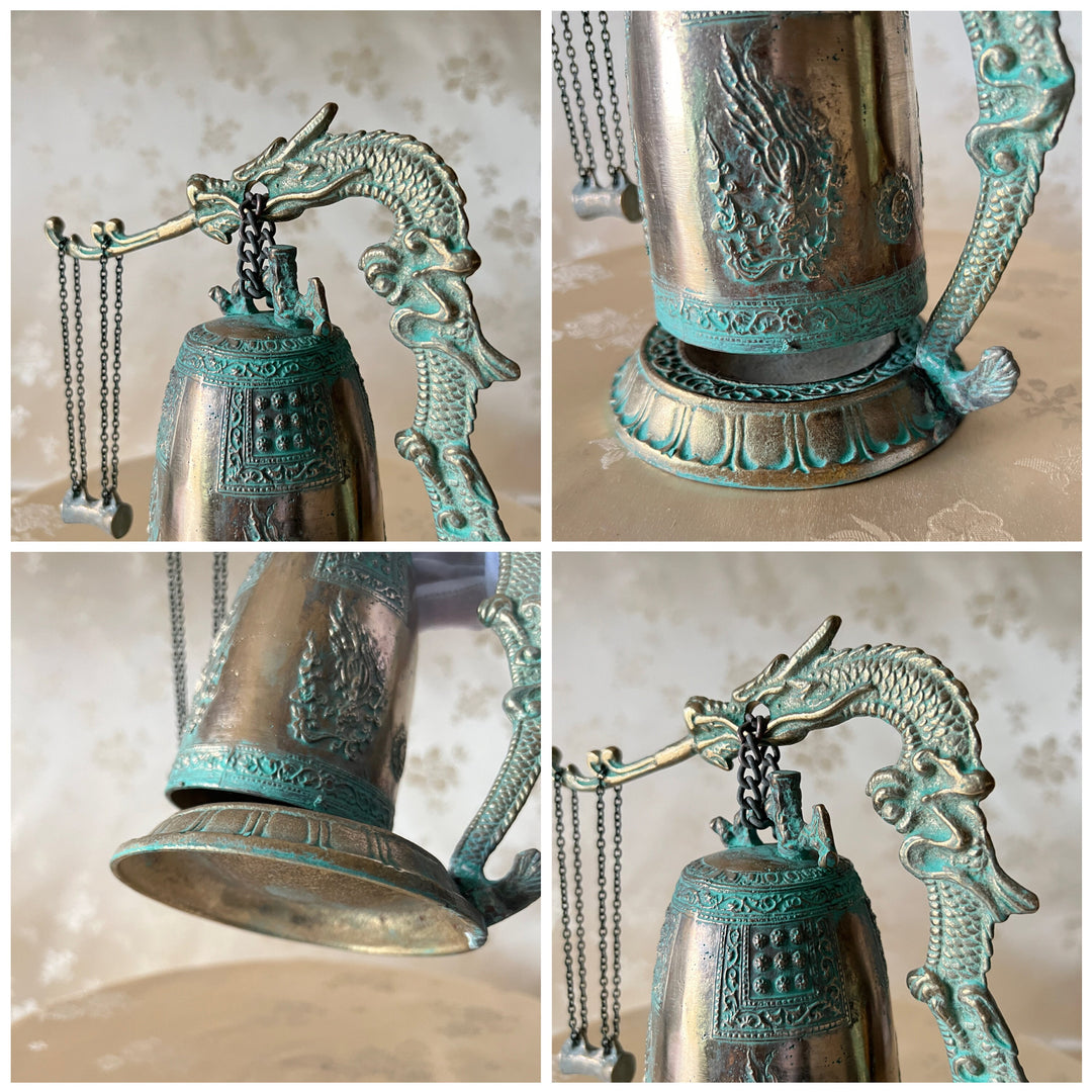Miniature Light Brass Bell: Inspired by the Bell of King Seongdeok, Medium-Scale
