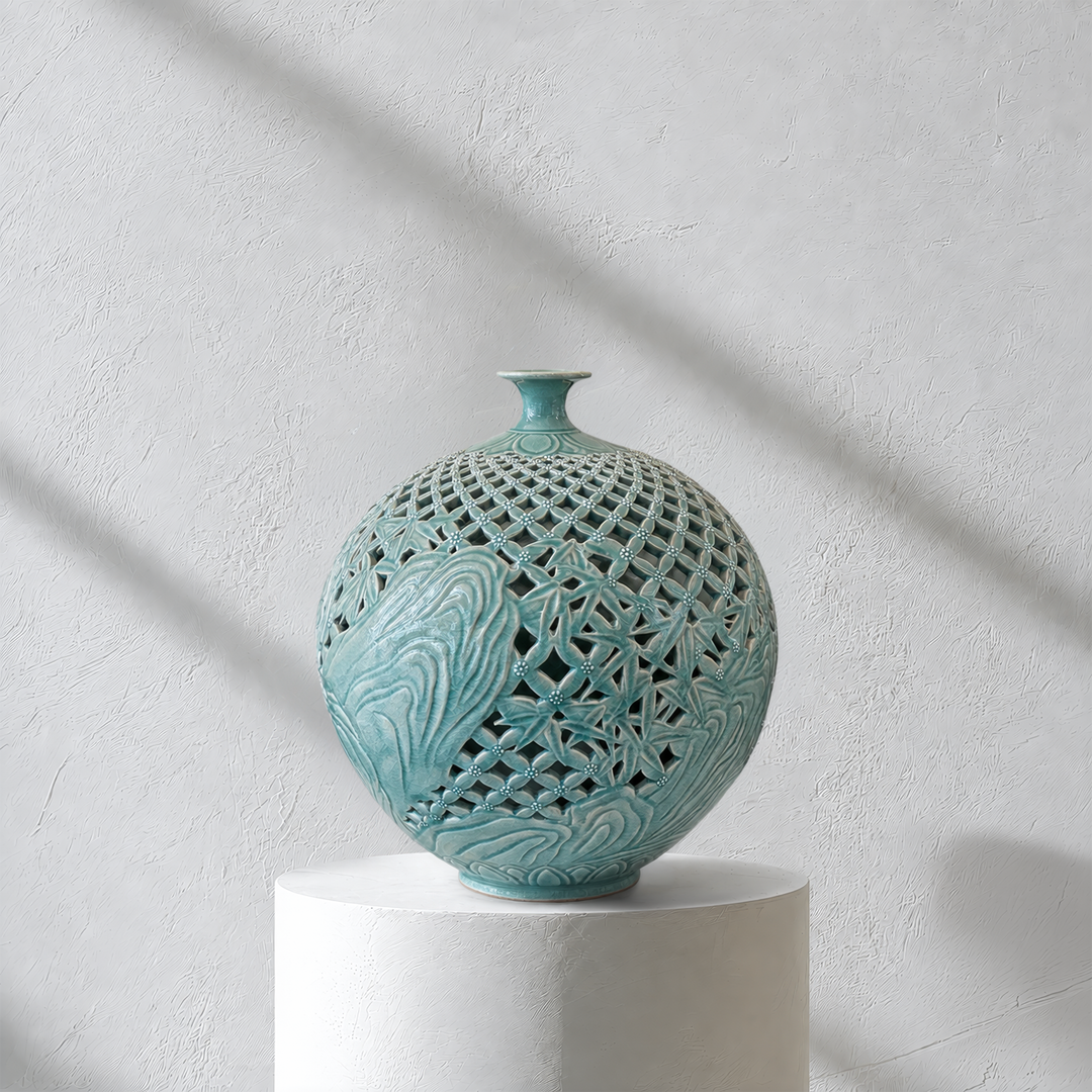 Celadon Double-Walled Openwork Vessel: Tiger Motif, 2022