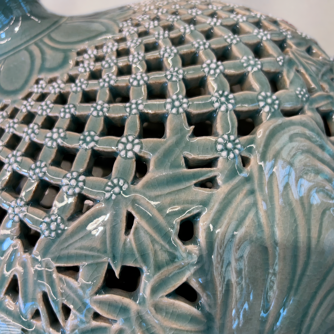 Celadon Double-Walled Openwork Vessel: Tiger Motif, 2022