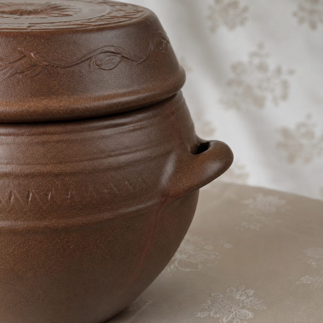 Onggi-Glas: für Salz, Getreide und Reis, 3 kg Fassungsvermögen