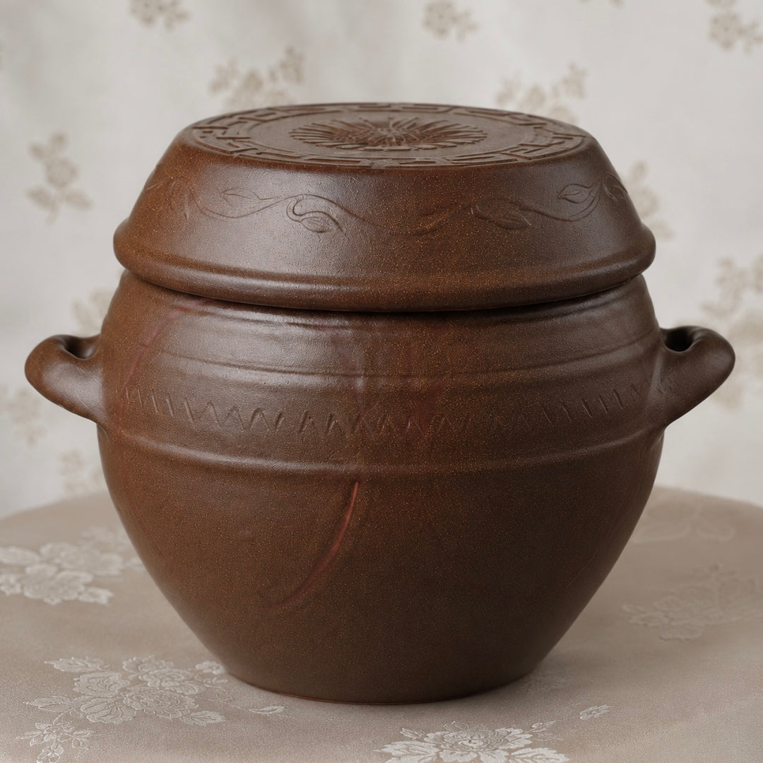 Onggi-Glas: für Salz, Getreide und Reis, 3 kg Fassungsvermögen