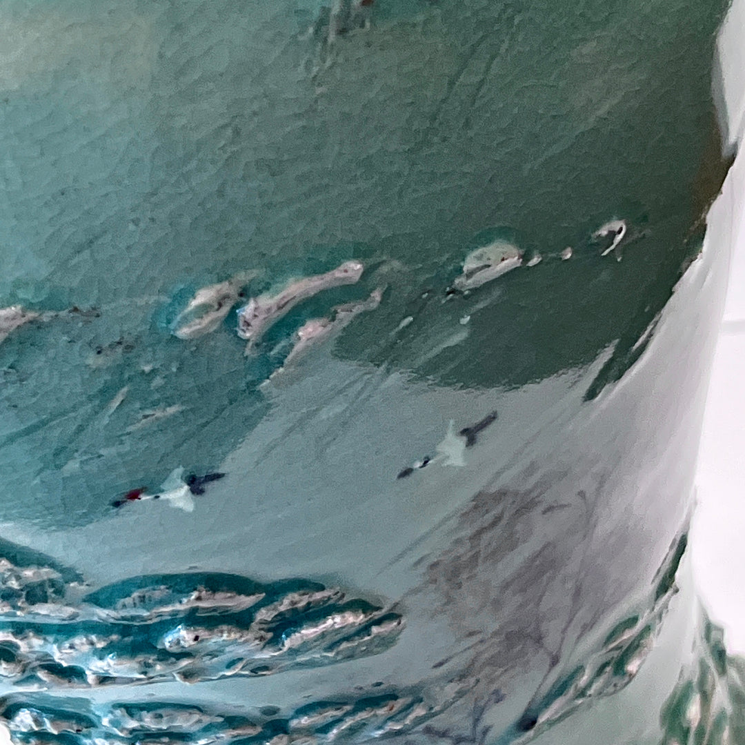 Celadon Maebyeong Vase: Applied Relief Pine-and-Crane Motif, 2024