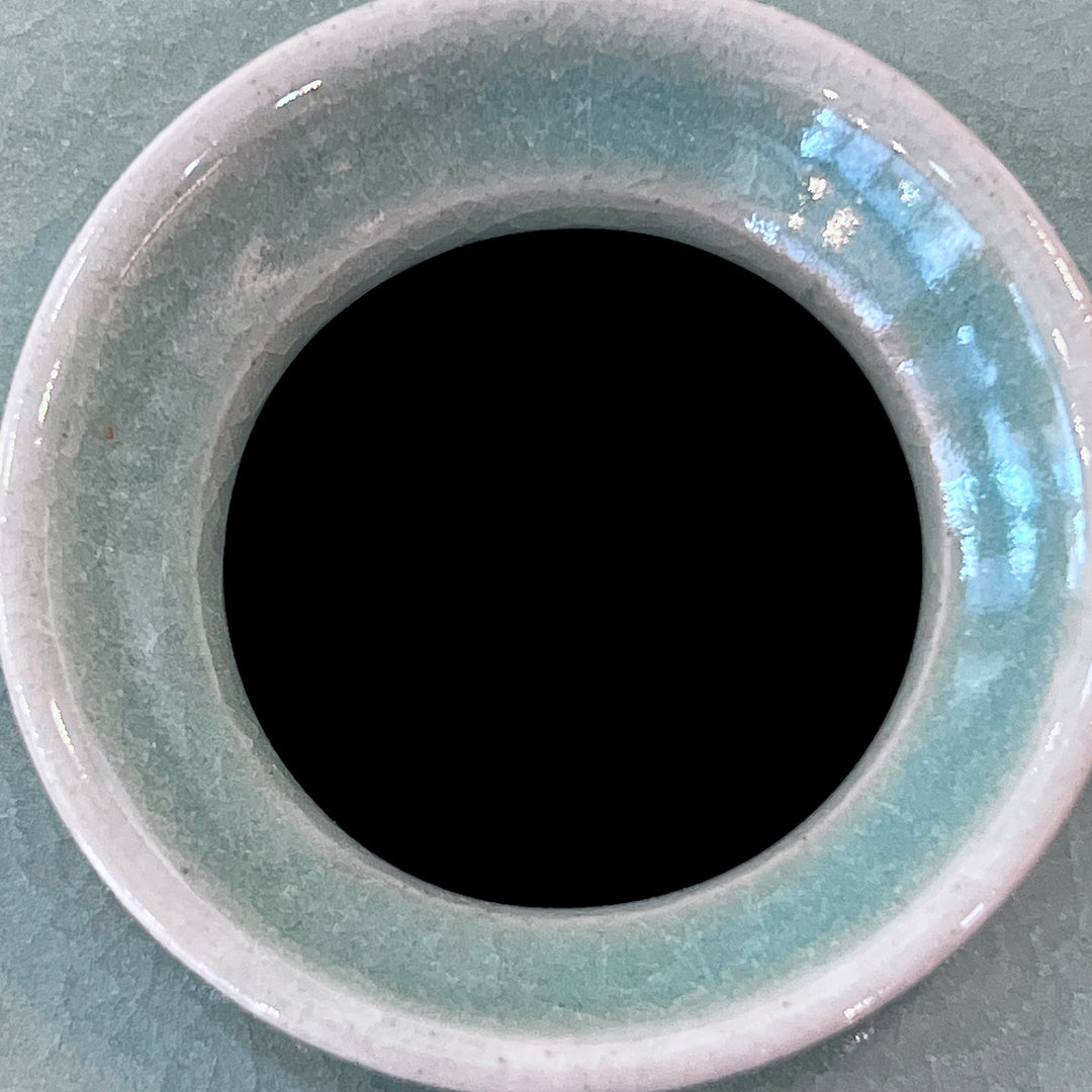 Celadon Maebyeong Vase: Applied Relief Pine-and-Crane Motif, 2024