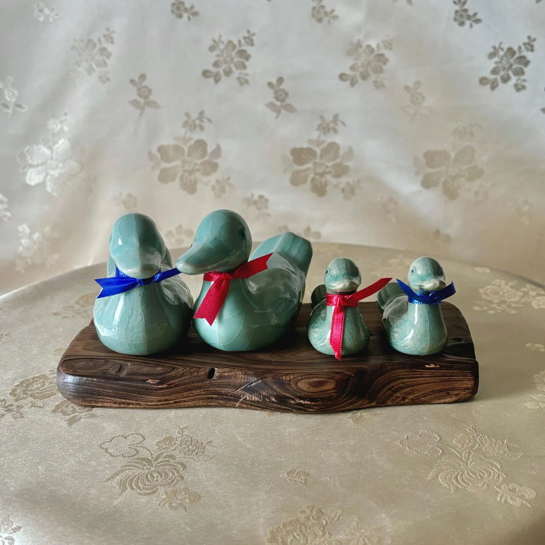 Celadon Mandarin Duck (Won-Ang) Pair: Traditional Symbol of Love, Harmony and Family