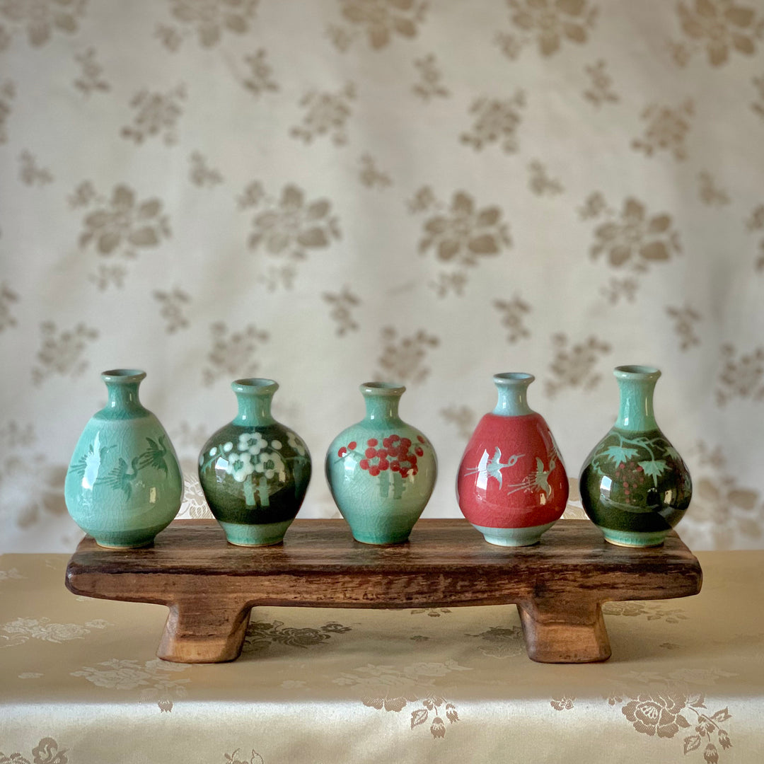 Celadon Set of 5 Miniature Vases (청자 미니어쳐 5종 세트)