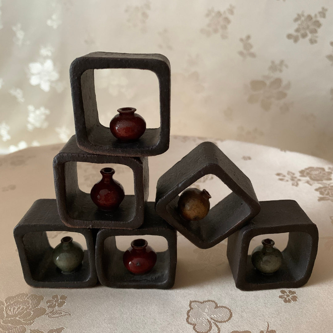 Miniatur-Keramik-Set mit 6 Teilen